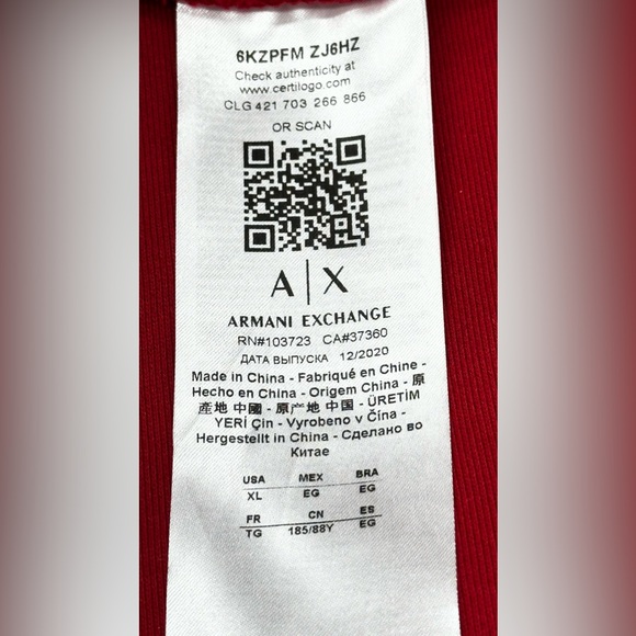 Armani Exchange 30TH ANNIVERSARY JOGGER SWEATPANTS - Picture 8 of 8